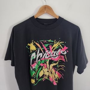 Vintage Single Stitch Chicago Graphic Tee Best Fruit of the Loom Sz XL